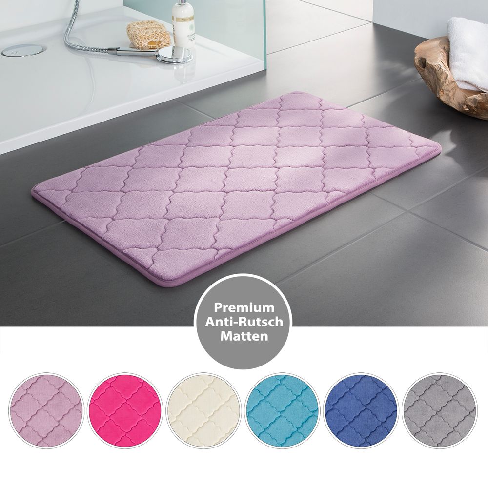 PANA® Memoryfoam Badematten • 50 x 80 cm • versch. Farben