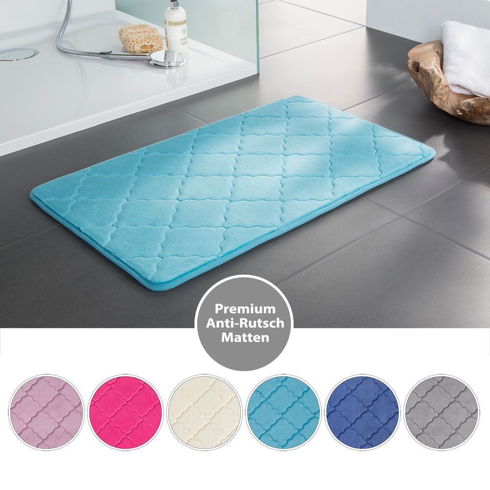 PANA® Memoryfoam Badematten • 50 x 80 cm • versch. Farben