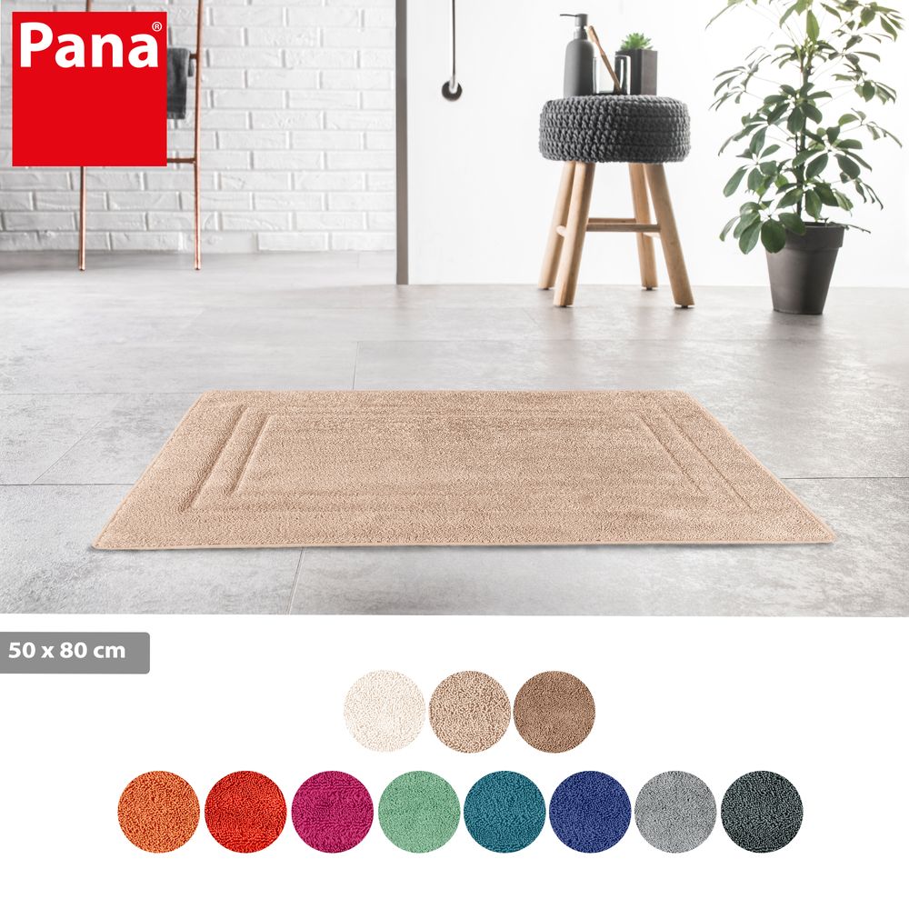 PANA® Memoryfoam Frottee Badematte • 50x80 cm • versch. Farben