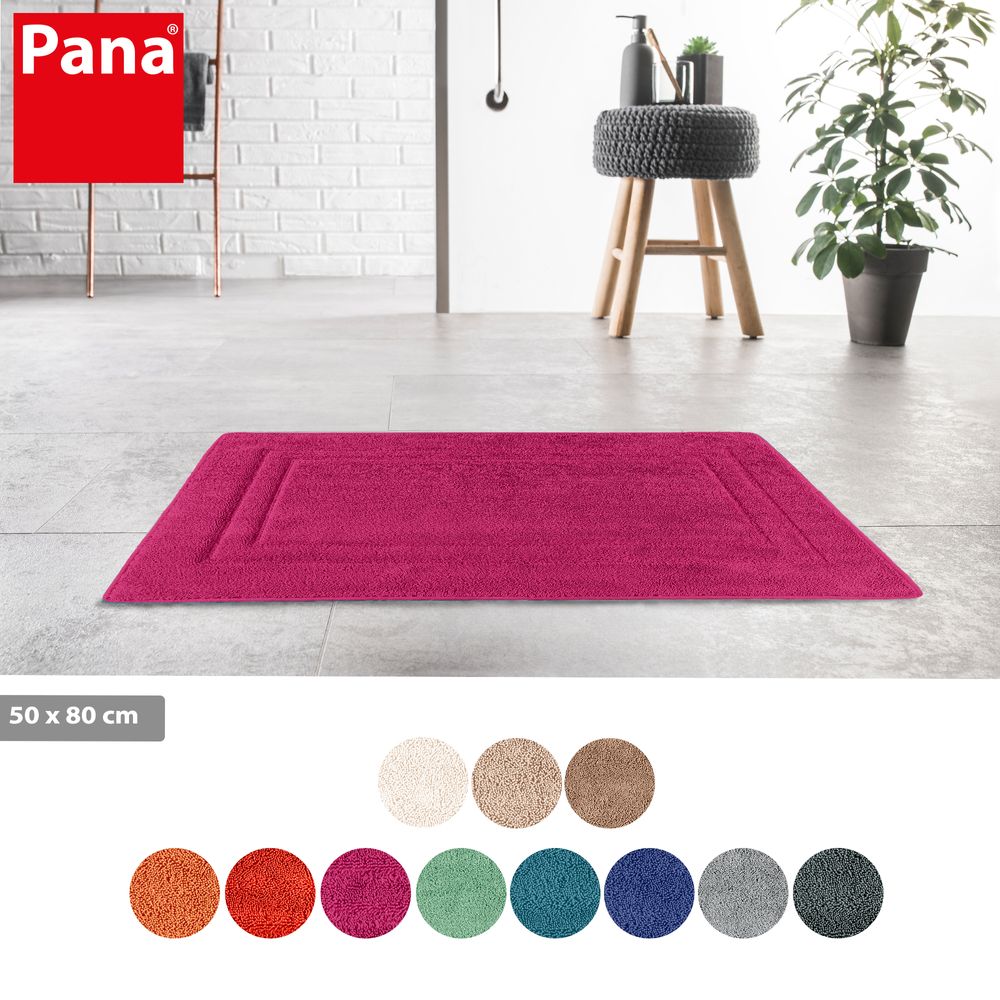 PANA® Memoryfoam Frottee Badematte • 50x80 cm • versch. Farben