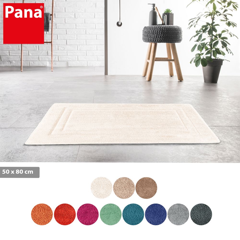 PANA® Memoryfoam Frottee Badematte • 50x80 cm • versch. Farben