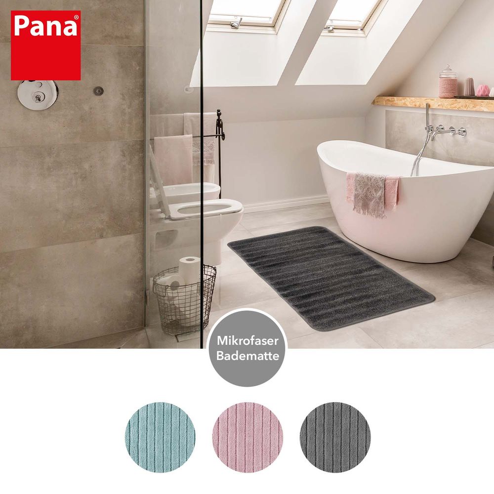 PANA® Mikrofaser Badematten Serie • versch. Formen, Größen & Farben