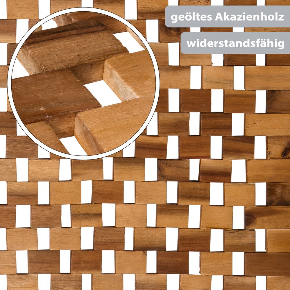PANA® Badematte aus 100% Akazienholz • versch. Größen und Sets