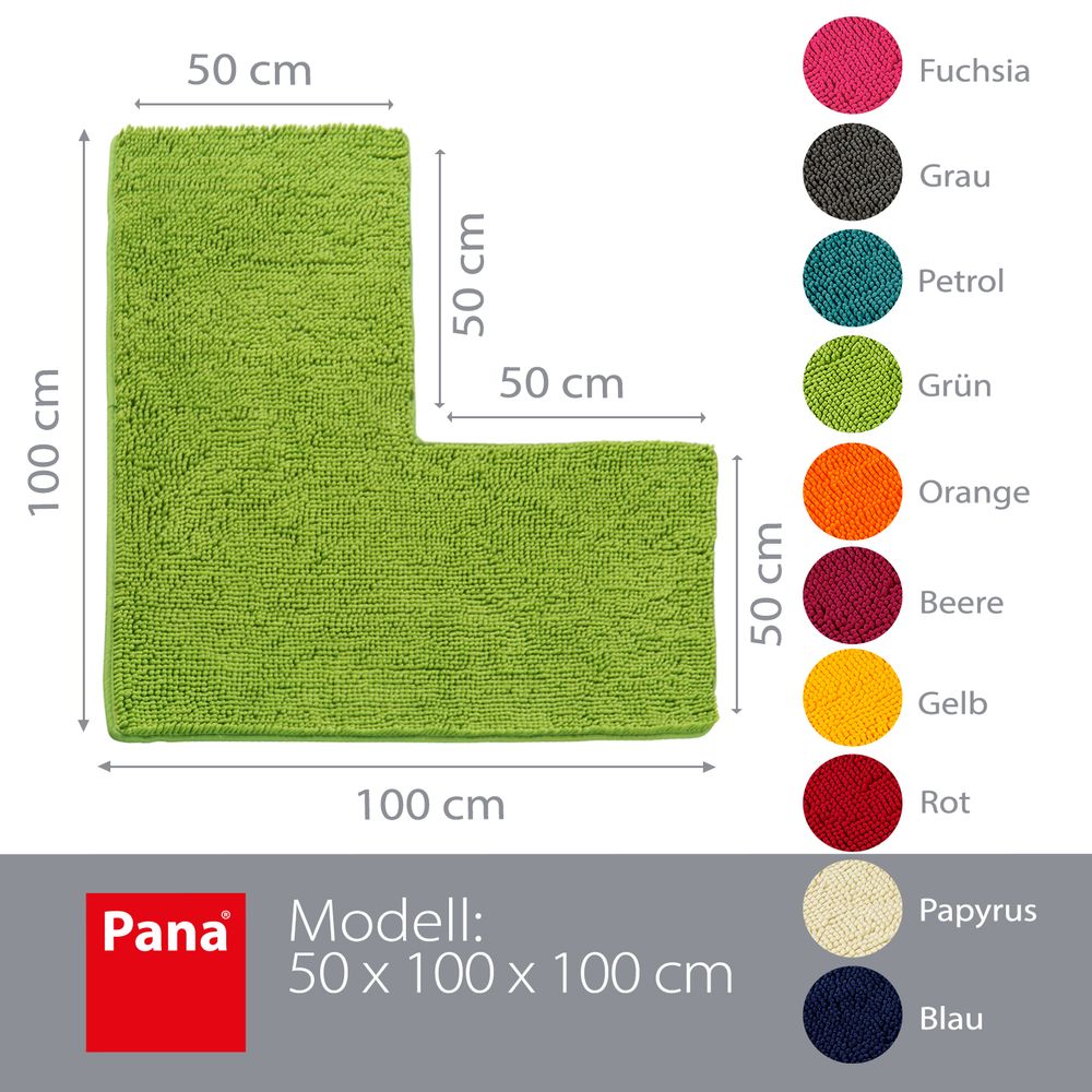 PANA® Chenille Bademattenset Mikrofaser • versch. Varianten