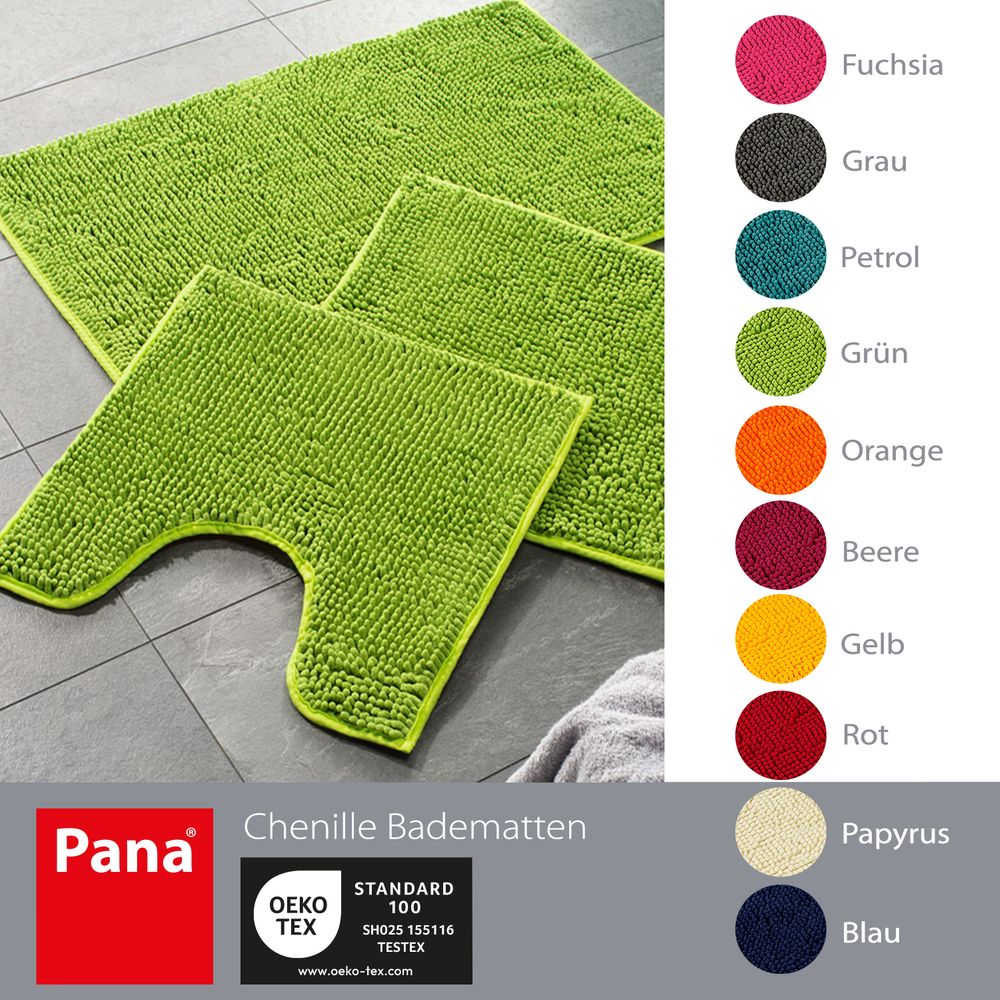 PANA® Chenille Bademattenset Mikrofaser • versch. Varianten