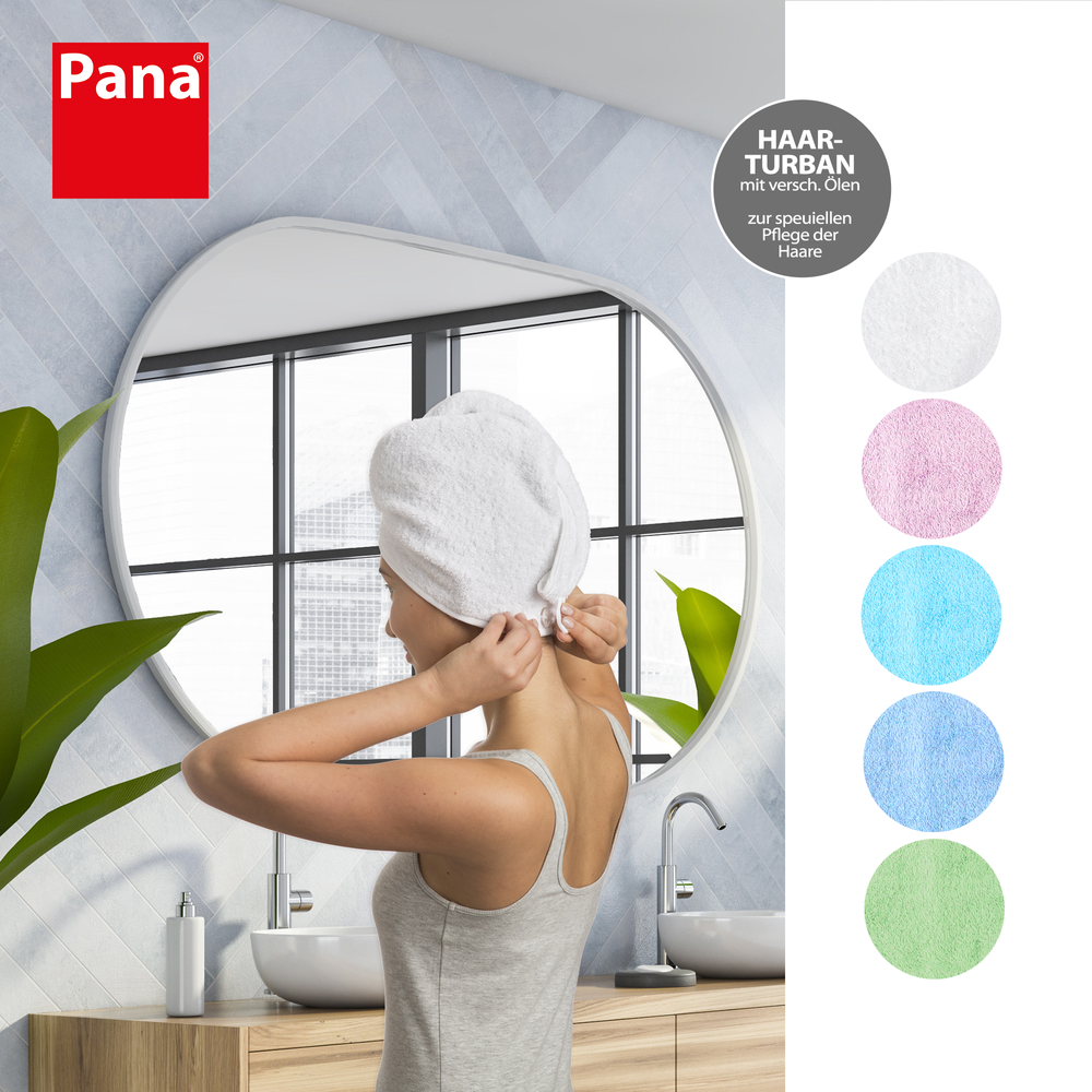 PANA® Haarturban aus Mikrofaser mit Pflegeölen • versch. Varianten