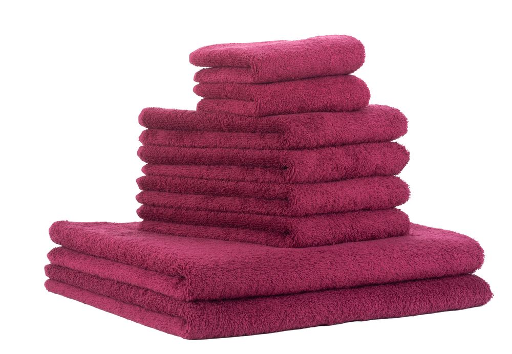 PANA® 8-tlg. Frottier Handtuch-Set • Gäste-, Hand- und Duschtuch • versch. Farben