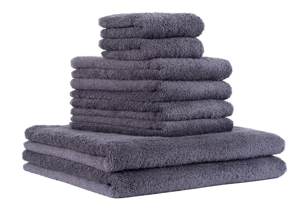 PANA® 8-tlg. Frottier Handtuch-Set • Gäste-, Hand- und Duschtuch • versch. Farben