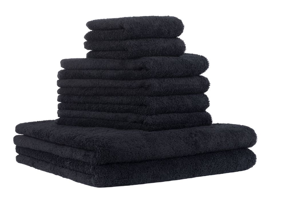 PANA® 8-tlg. Frottier Handtuch-Set • Gäste-, Hand- und Duschtuch • versch. Farben