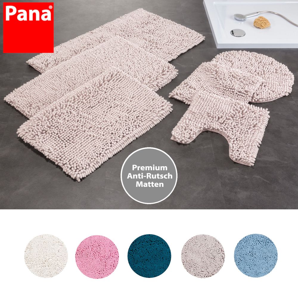 PANA® Chenille Badematten Serie aus Mikrofaser • versch. Varianten