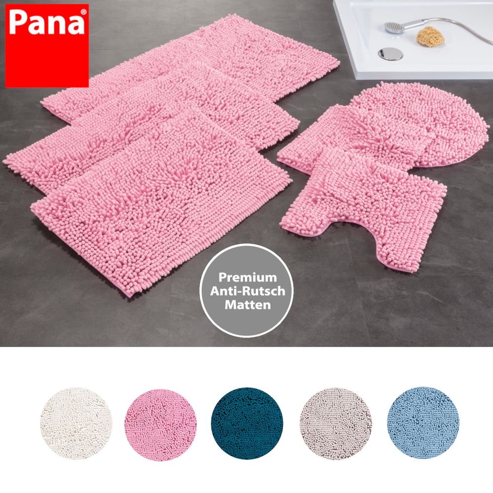 PANA® Chenille Badematten Serie aus Mikrofaser • versch. Varianten