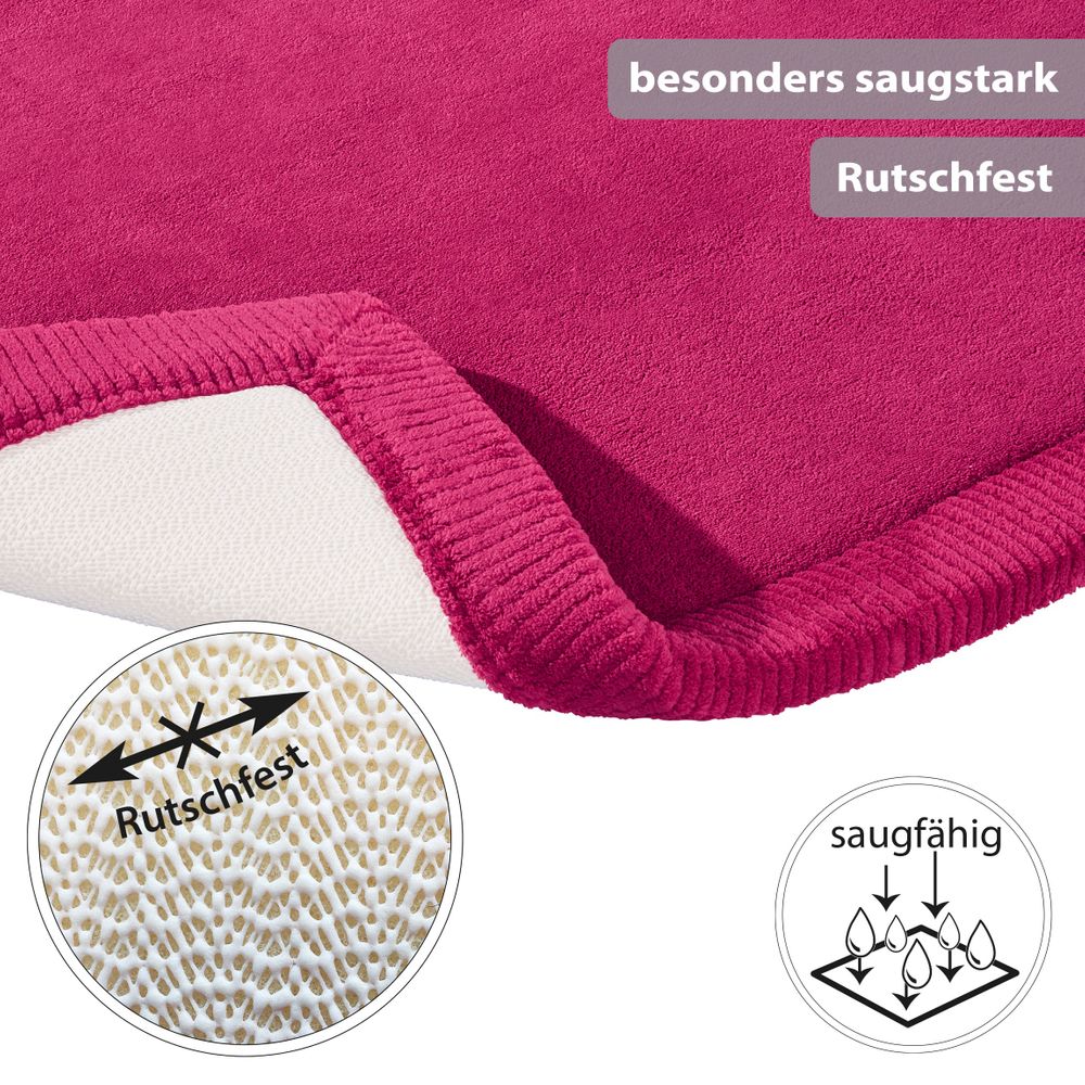 PANA® Memory Foam Badematte • 60 x 90 cm • versch. Farben