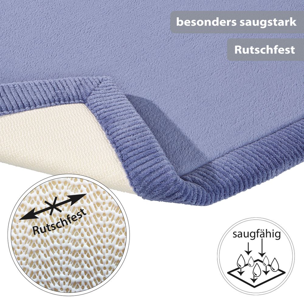PANA® Memory Foam Badematte • 60 x 90 cm • versch. Farben