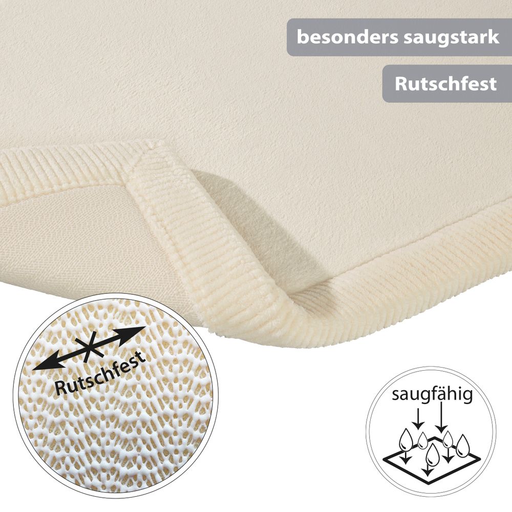 PANA® Memory Foam Badematte • 60 x 90 cm • versch. Farben