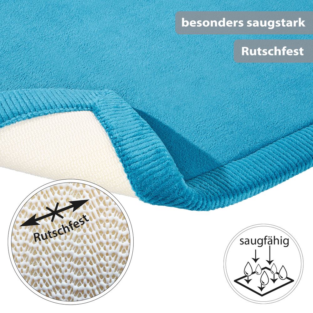 PANA® Memory Foam Badematte • 60 x 90 cm • versch. Farben