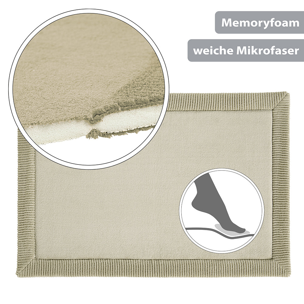 PANA® Memory Foam Badematte • 60 x 90 cm • versch. Farben
