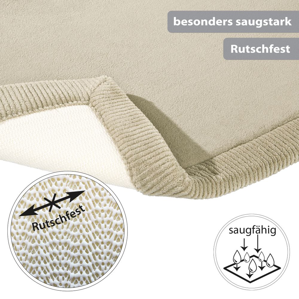 PANA® Memory Foam Badematte • 60 x 90 cm • versch. Farben