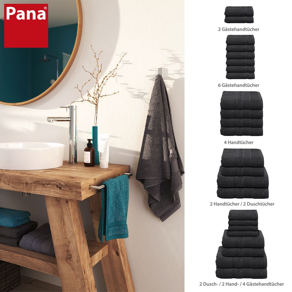 PANA® Frottier-Handtuch-Serie aus Baumwolle • versch. Varianten