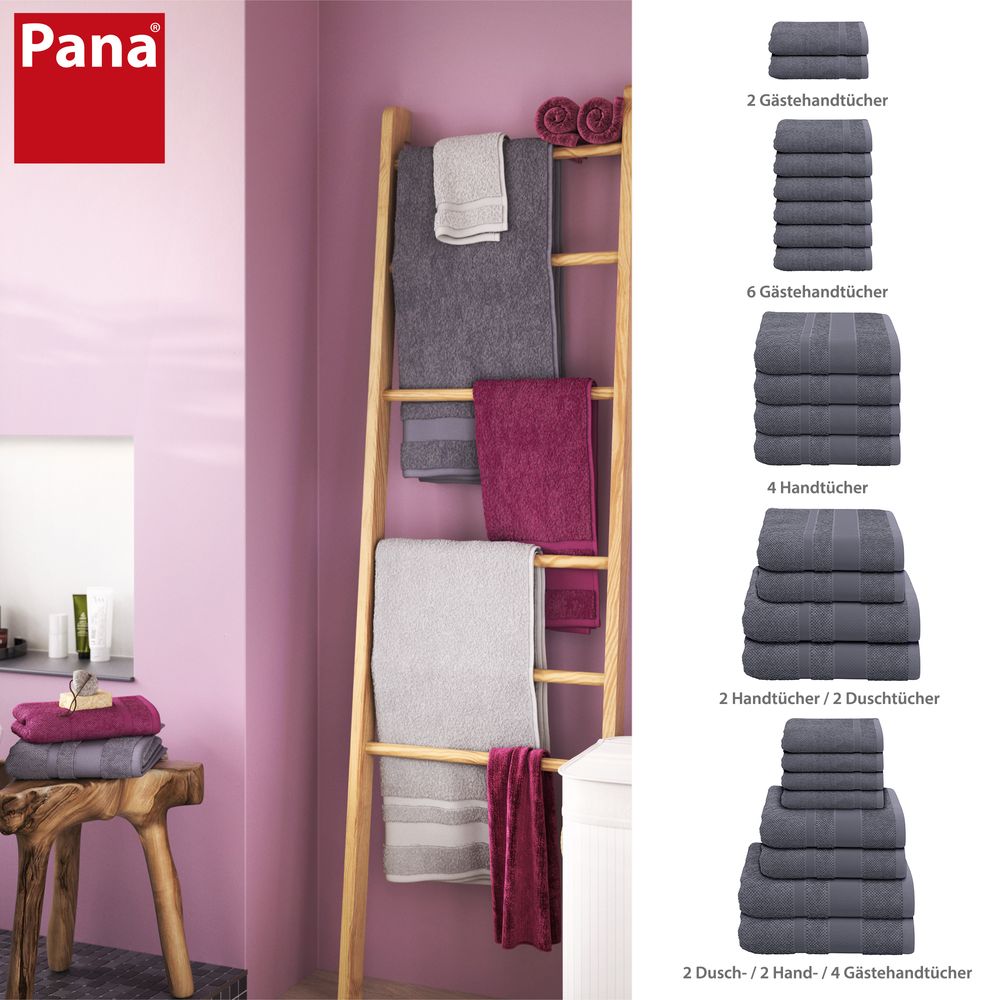 PANA® Frottier-Handtuch-Serie aus Baumwolle • versch. Varianten