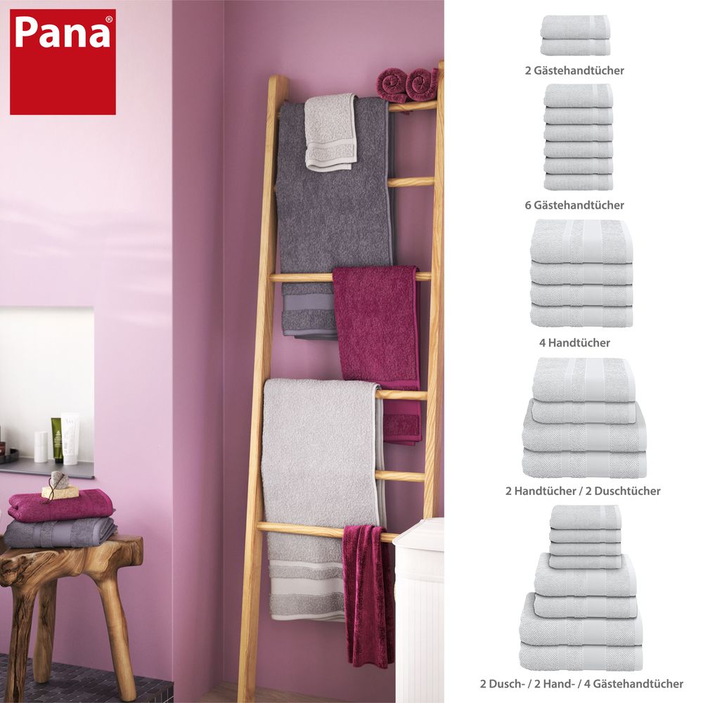 PANA® Frottier-Handtuch-Serie aus Baumwolle • versch. Varianten