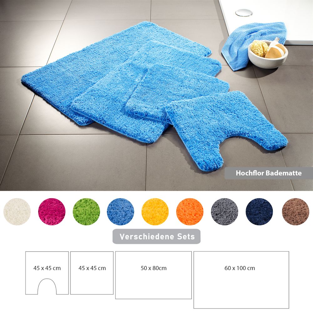 PANA® Badematten Set aus Mikrofaser • versch. Varianten