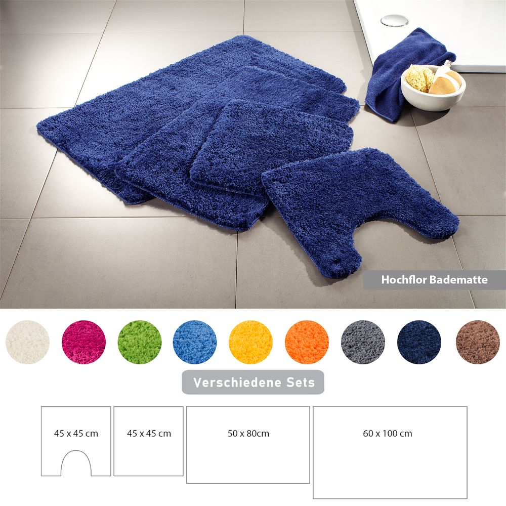 PANA® Badematten Set aus Mikrofaser • versch. Varianten