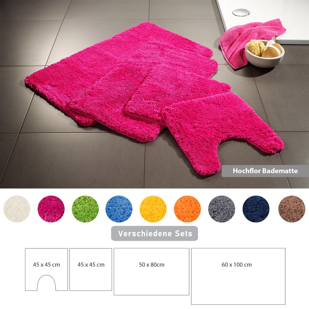 PANA® Badematten Set aus Mikrofaser • versch. Varianten