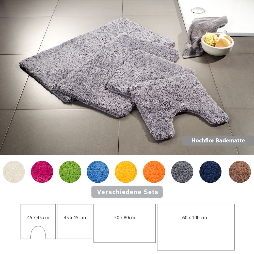 PANA® Badematten Set aus Mikrofaser • versch. Varianten