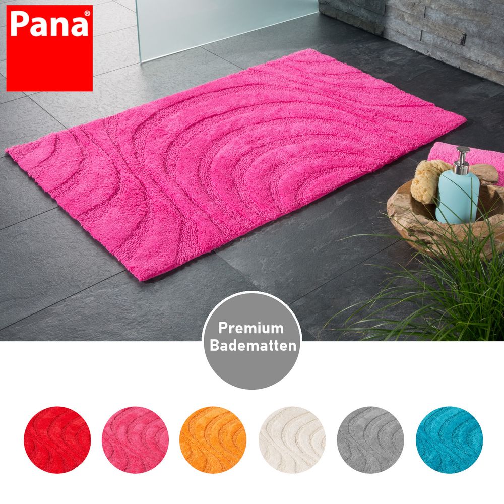 PANA® Badematten aus Baumwolle • 60 x 100 cm • versch. Farben