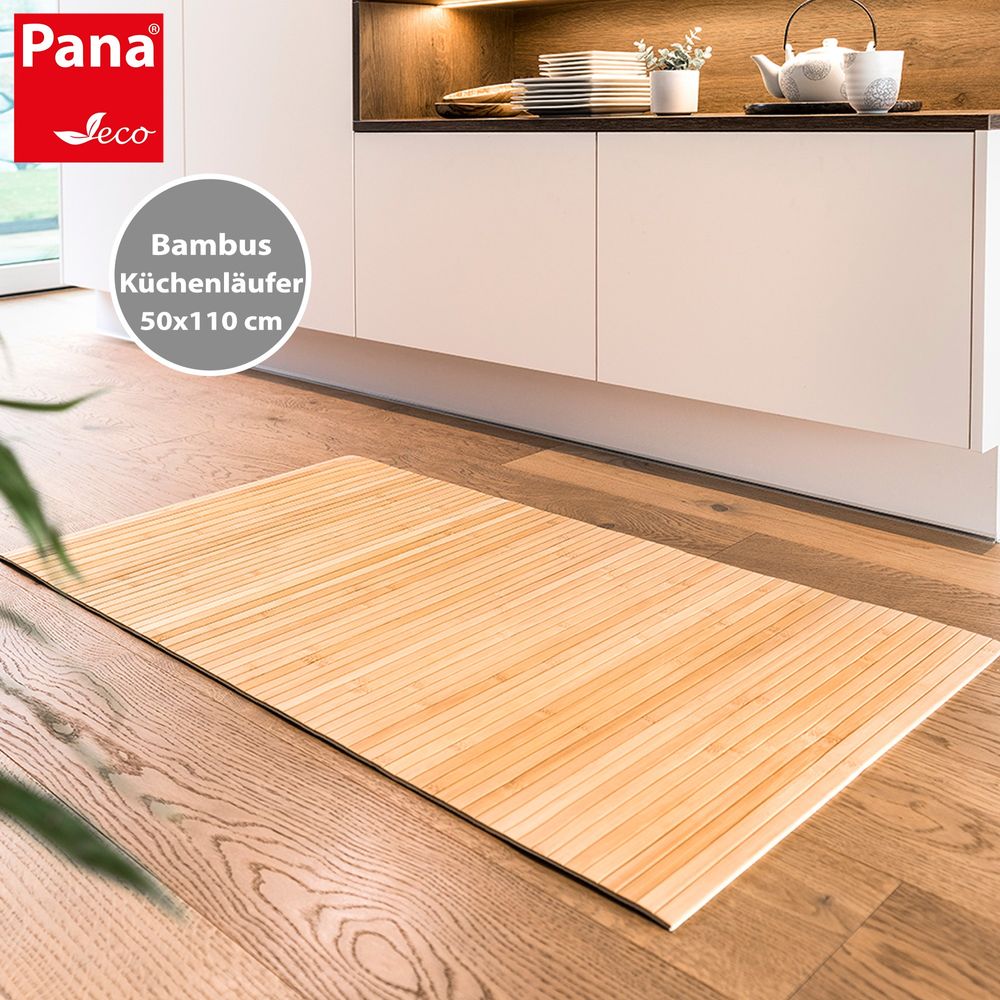 PANA® ECO Bambus Küchenläufer • Natur • versch. Größen