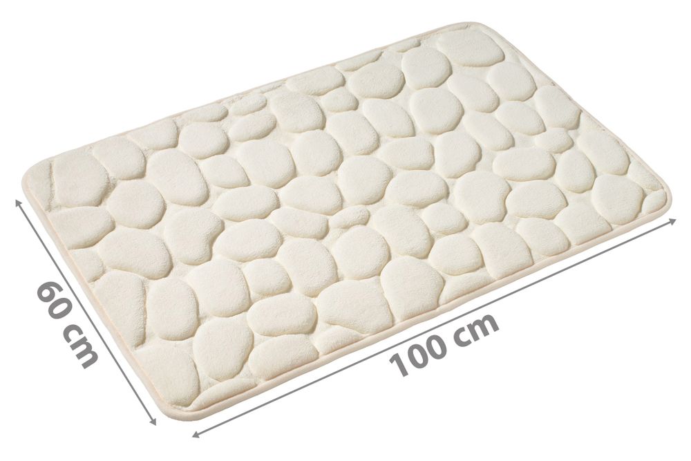 PANA® Badematte mit Memory Foam im Stein Design • versch. Farben