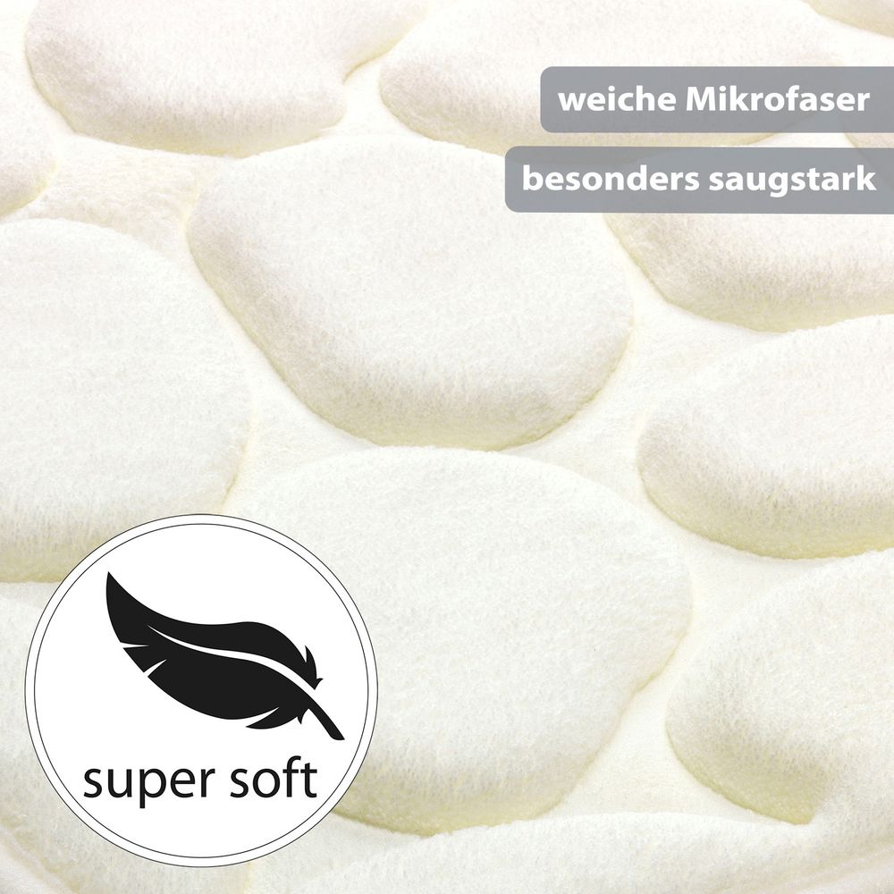 PANA® Badematte mit Memory Foam im Stein Design • versch. Farben
