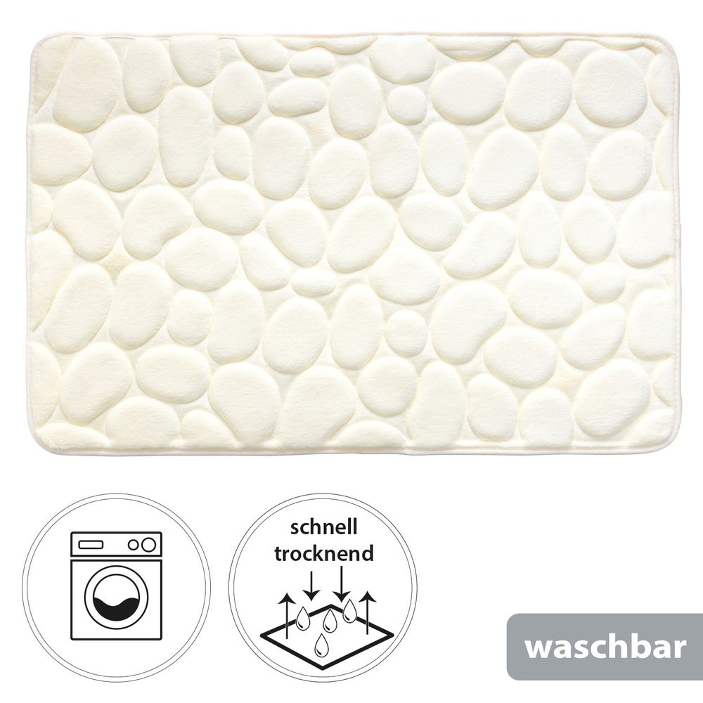 PANA® Badematte mit Memory Foam im Stein Design • versch. Farben