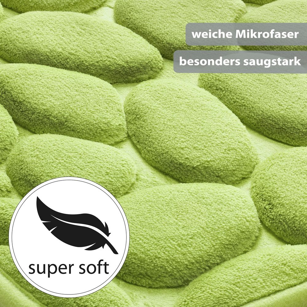 PANA® Badematte mit Memory Foam im Stein Design • versch. Farben