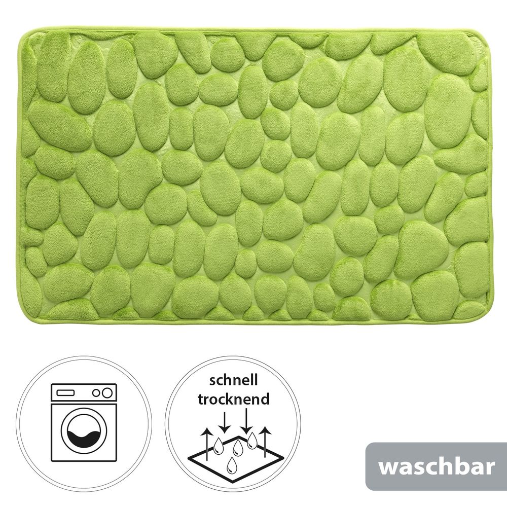 PANA® Badematte mit Memory Foam im Stein Design • versch. Farben