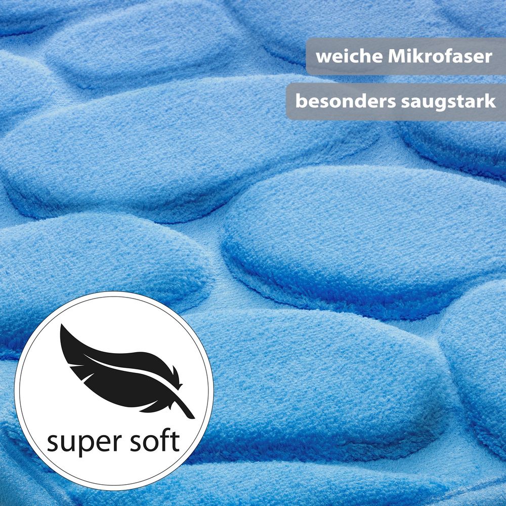 PANA® Badematte mit Memory Foam im Stein Design • versch. Farben