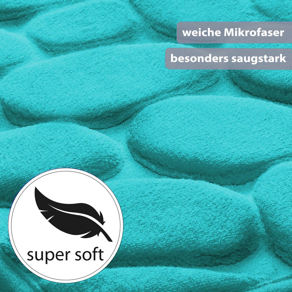 PANA® Badematte mit Memory Foam im Stein Design • versch. Farben
