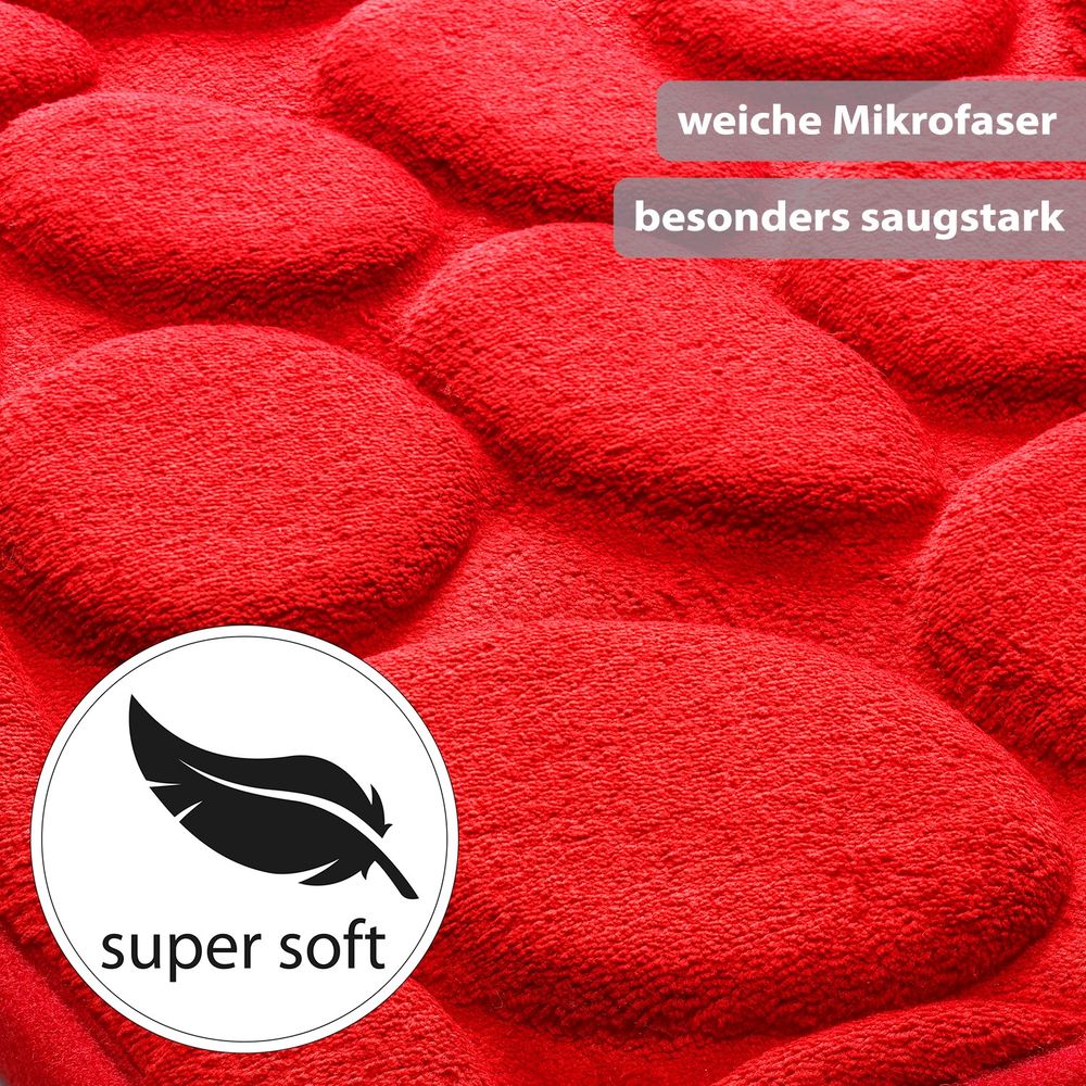 PANA® Badematte mit Memory Foam im Stein Design • versch. Farben