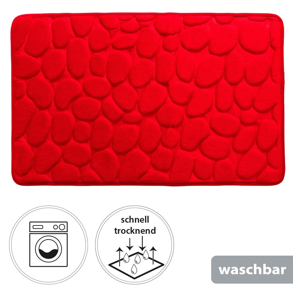 PANA® Badematte mit Memory Foam im Stein Design • versch. Farben