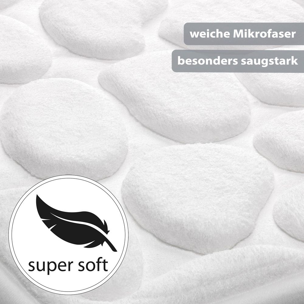 PANA® Badematte mit Memory Foam im Stein Design • versch. Farben