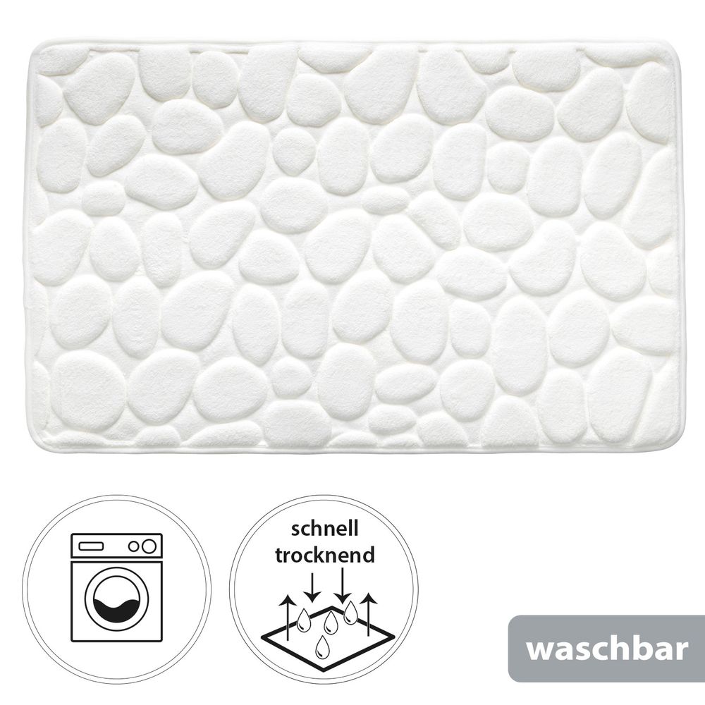 PANA® Badematte mit Memory Foam im Stein Design • versch. Farben
