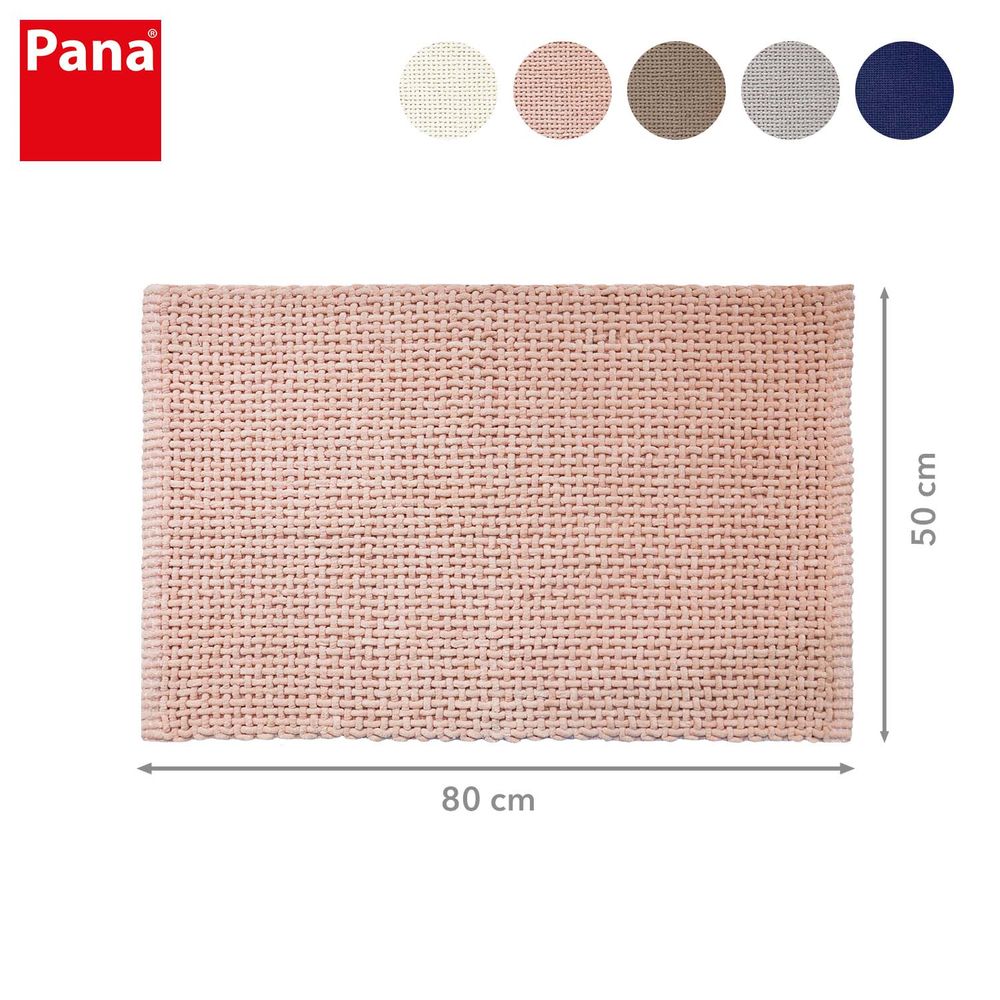 PANA® gewebte Chenille Badematte • in versch. Farben