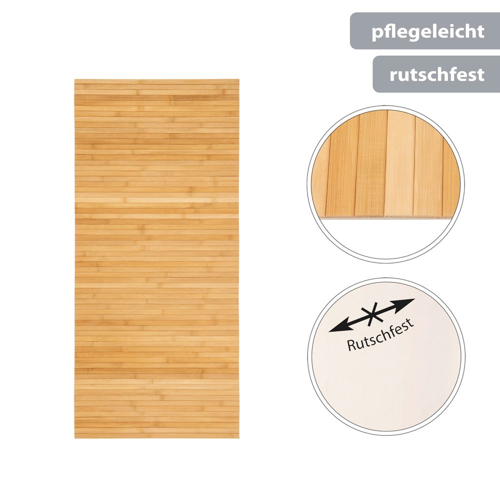 PANA® ECO Bambus Küchenläufer • Natur • versch. Größen