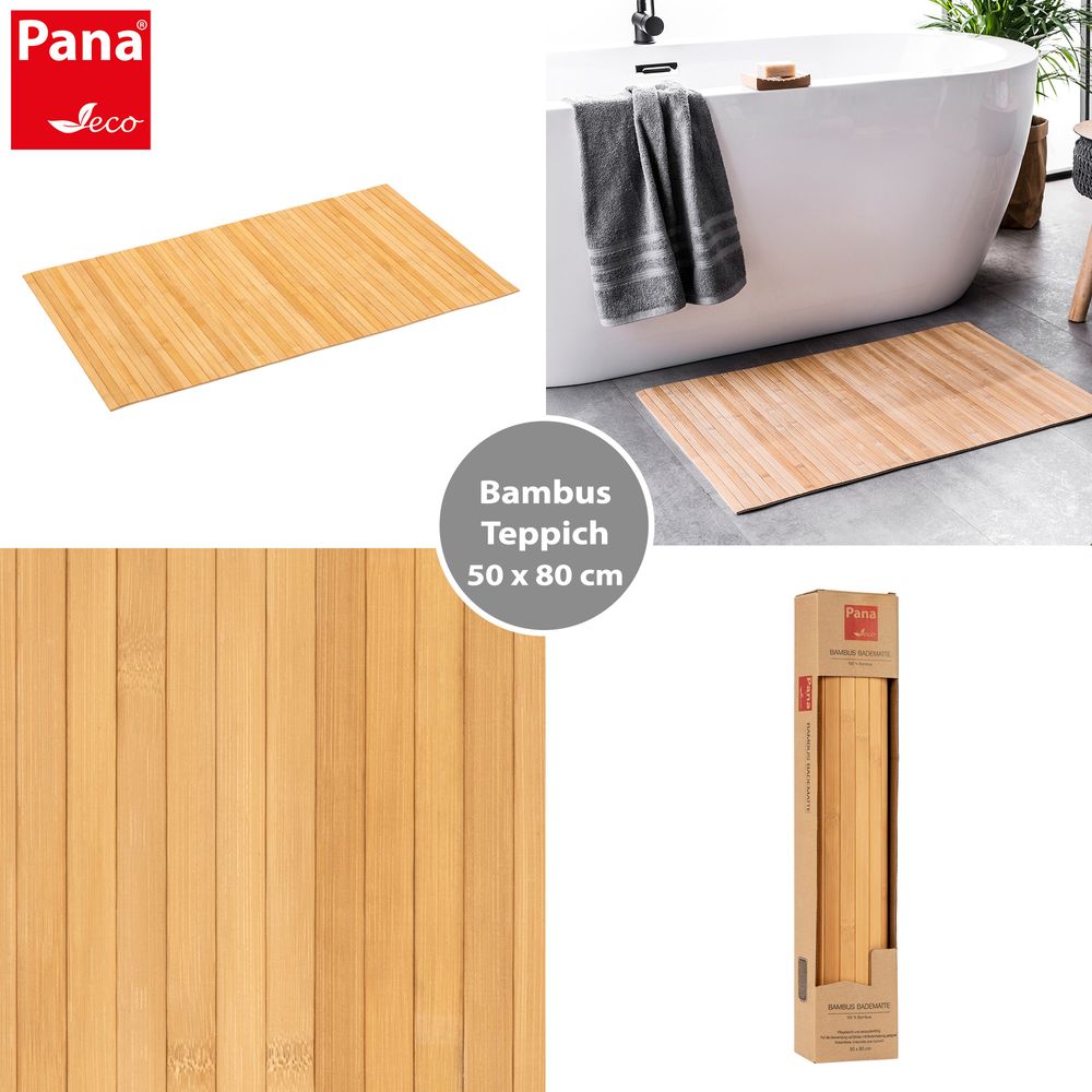 PANA® ECO Bambus Badematte • 50 x 80 cm • versch. Farben