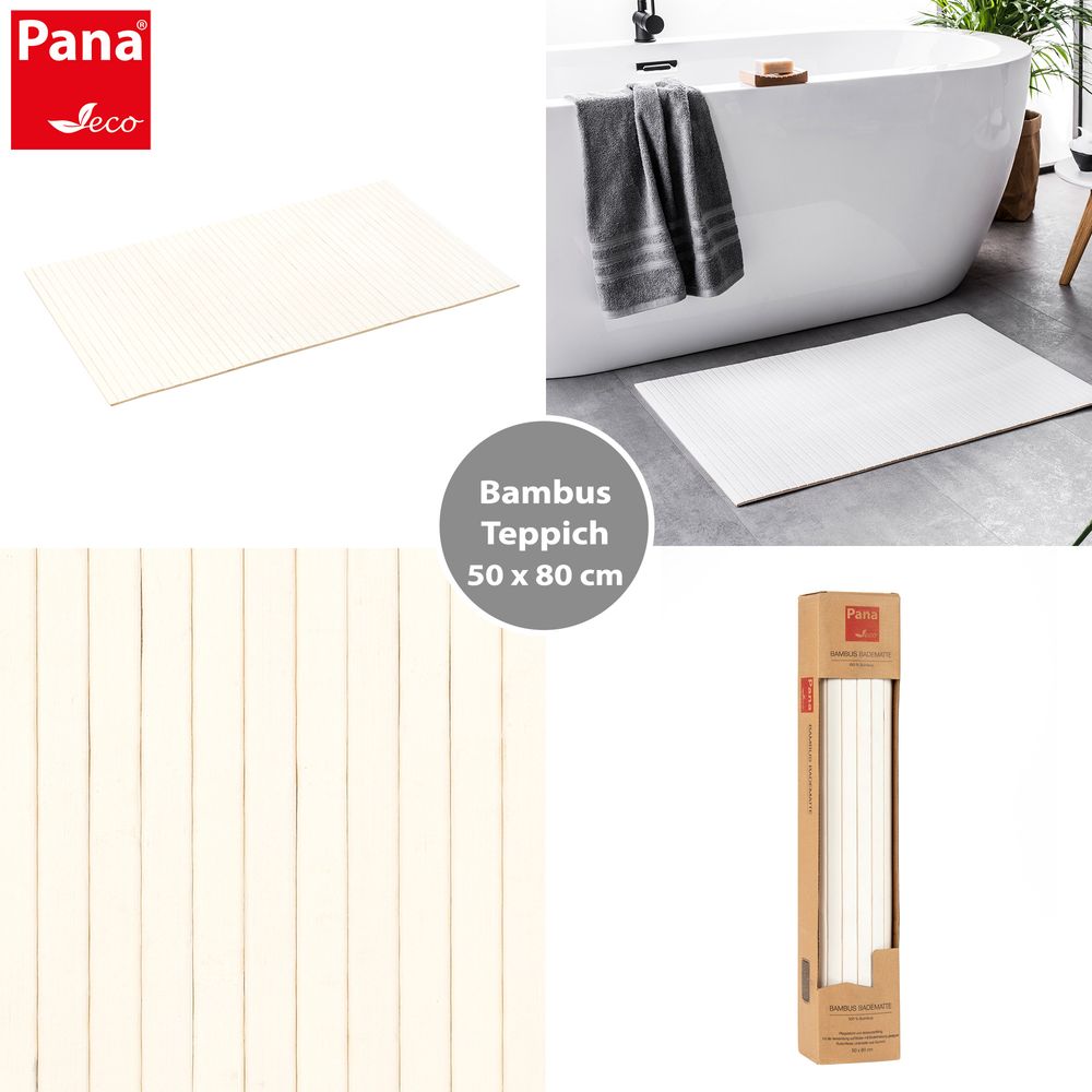 PANA® ECO Bambus Badematte • 50 x 80 cm • versch. Farben