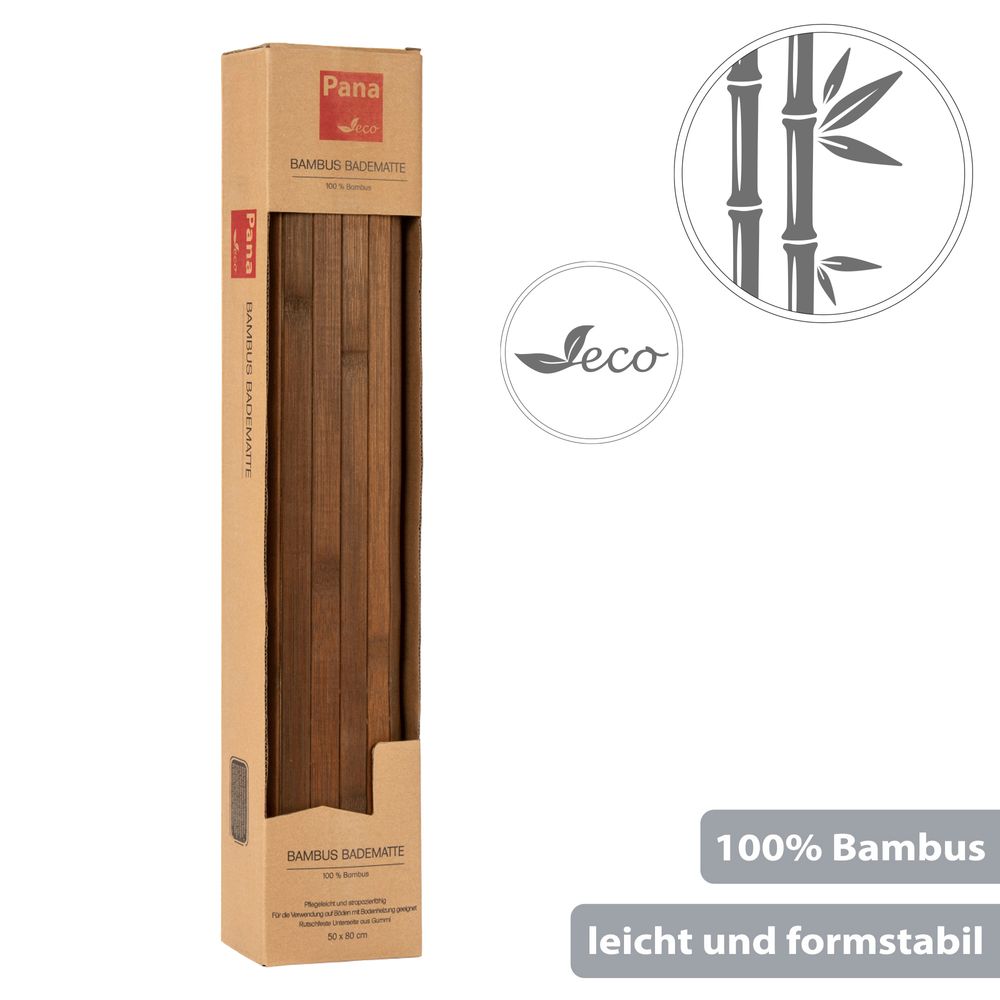 PANA® ECO Bambus Badematte • 50 x 80 cm • versch. Farben