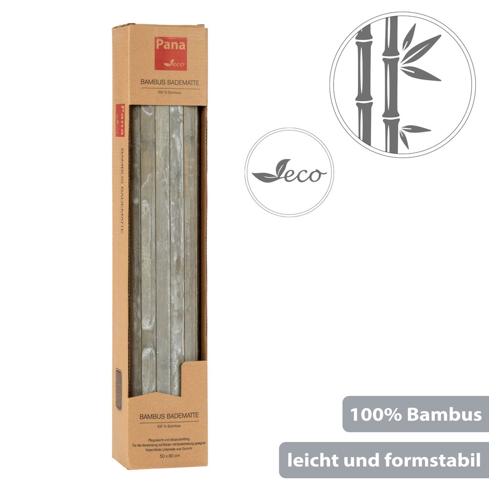 PANA® ECO Bambus Badematte • 50 x 80 cm • versch. Farben