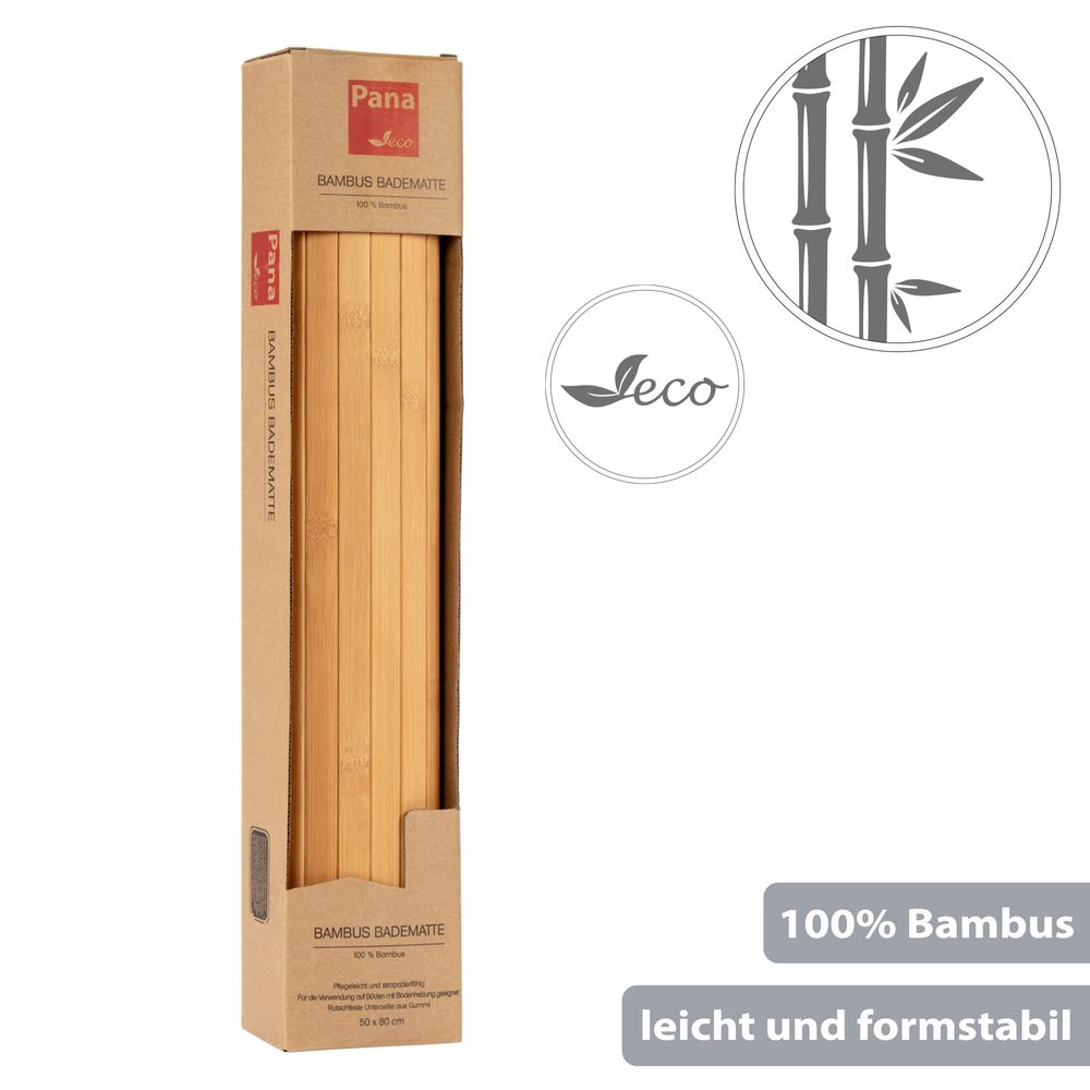 PANA® ECO Bambus Badematte • 50 x 80 cm • versch. Farben