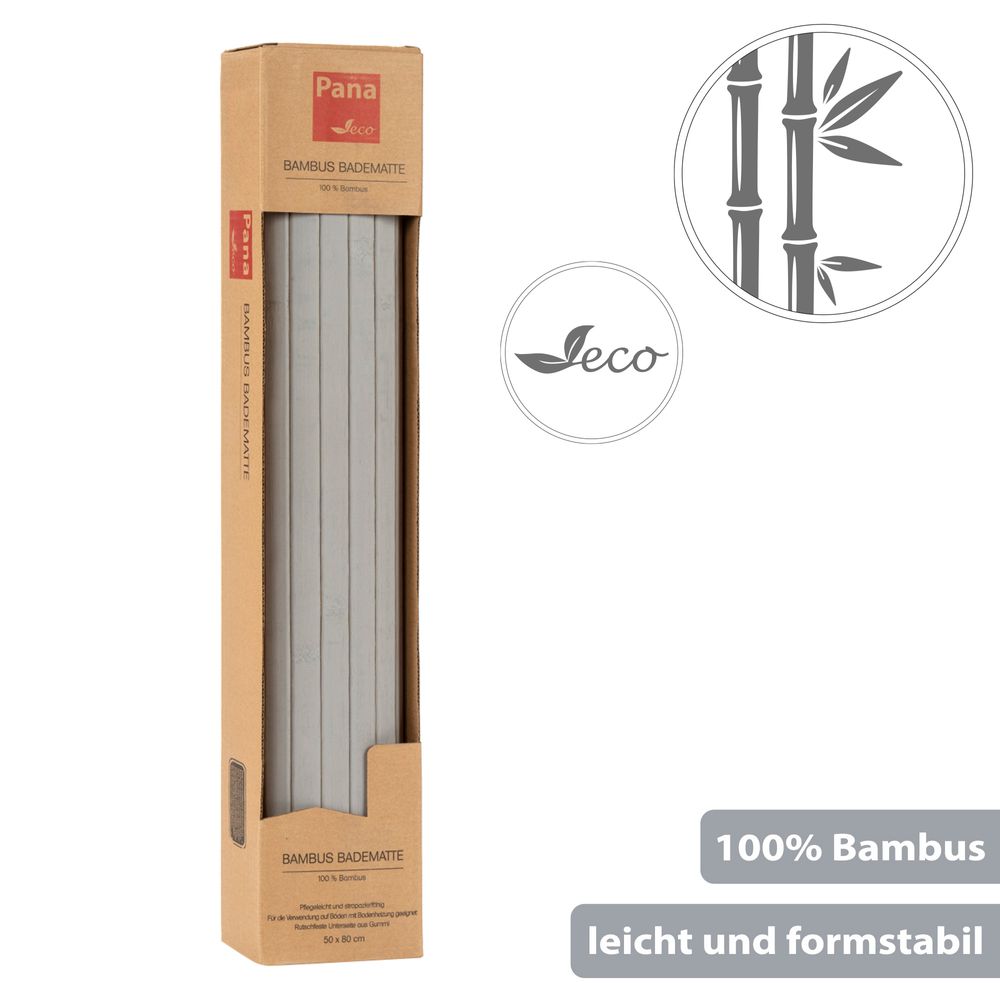 PANA® ECO Bambus Badematte • 50 x 80 cm • versch. Farben