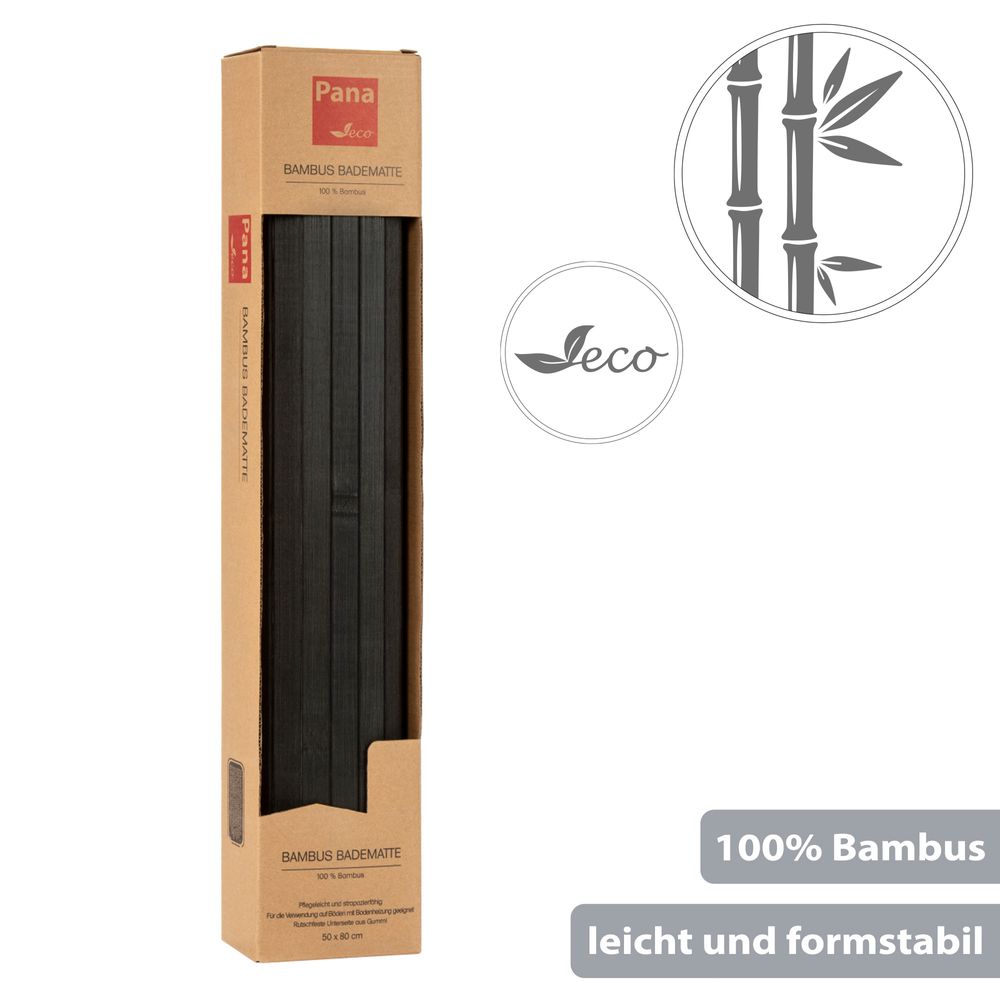 PANA® ECO Bambus Badematte • 50 x 80 cm • versch. Farben